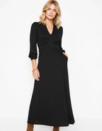 Viscose Jurk Dames | Bisschopsmouwen Getailleerd - Miss Madera