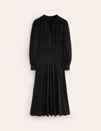Viscose Jurk Dames | Bisschopsmouwen Getailleerd - Miss Madera