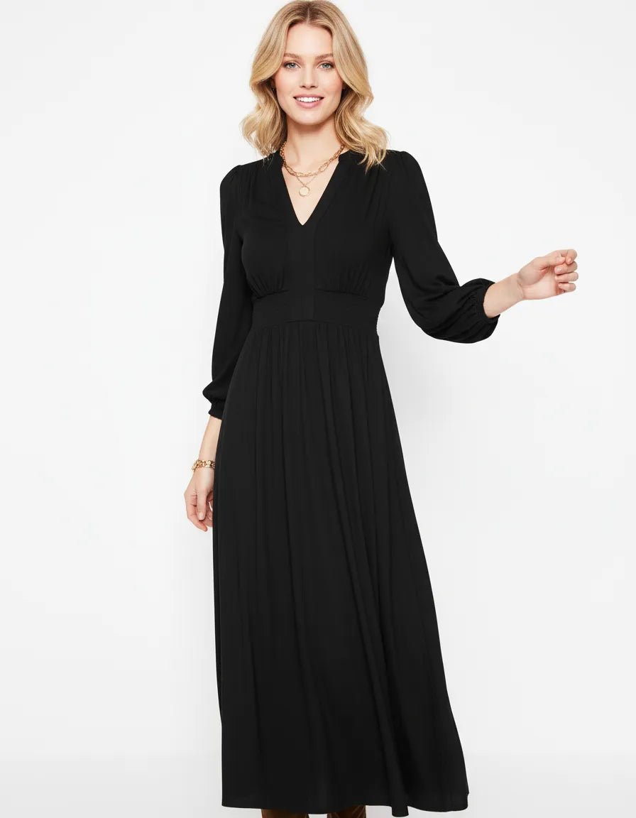 Viscose Jurk Dames | Bisschopsmouwen Getailleerd - Miss Madera