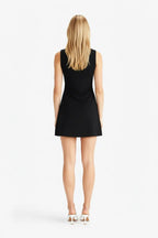 Viscose Jurk Dames | Hoge Hals Aansluitend Gebreid - Miss Madera