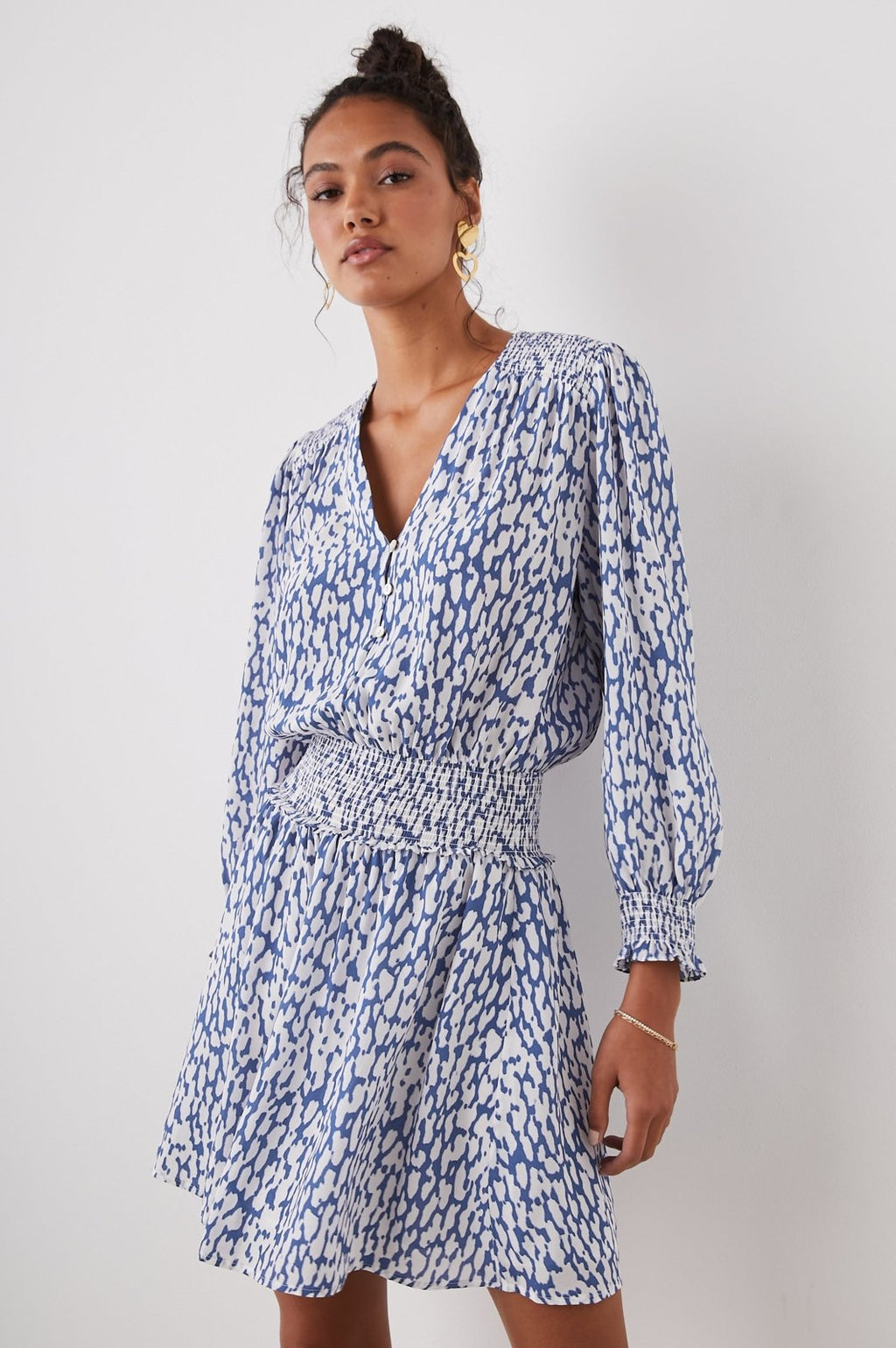 Viscose Jurk Dames | Smocked Taille A - lijn Relaxed - Miss Madera