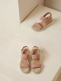 Wedge Sandalen blush roze - Miss Madera