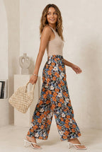 Wide Leg Broek Bloemenprint - Miss Madera