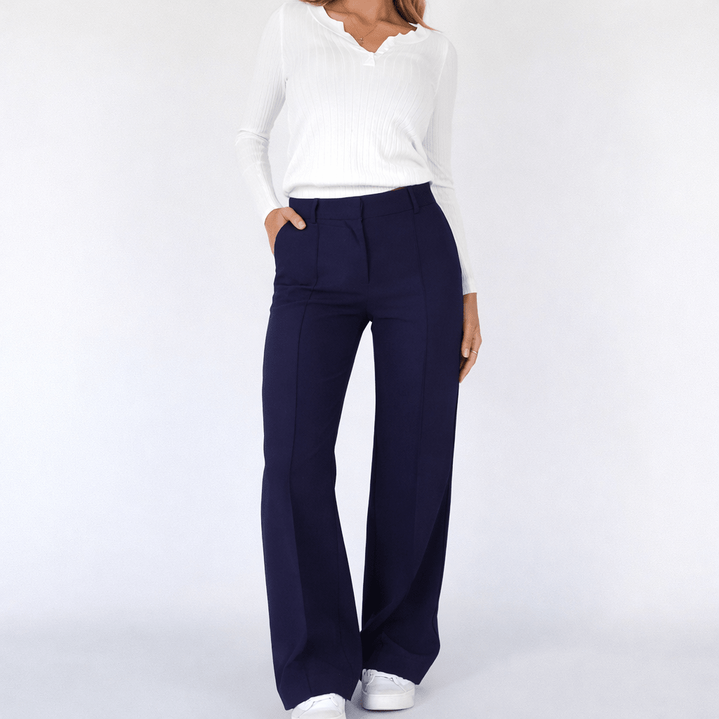 Wide Leg Broek Polyestermix - Miss Madera - Miss Madera