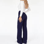 Wide Leg Broek Polyestermix - Miss Madera - Miss Madera