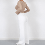 Wide Leg Broek Polyestermix - Miss Madera - Miss Madera