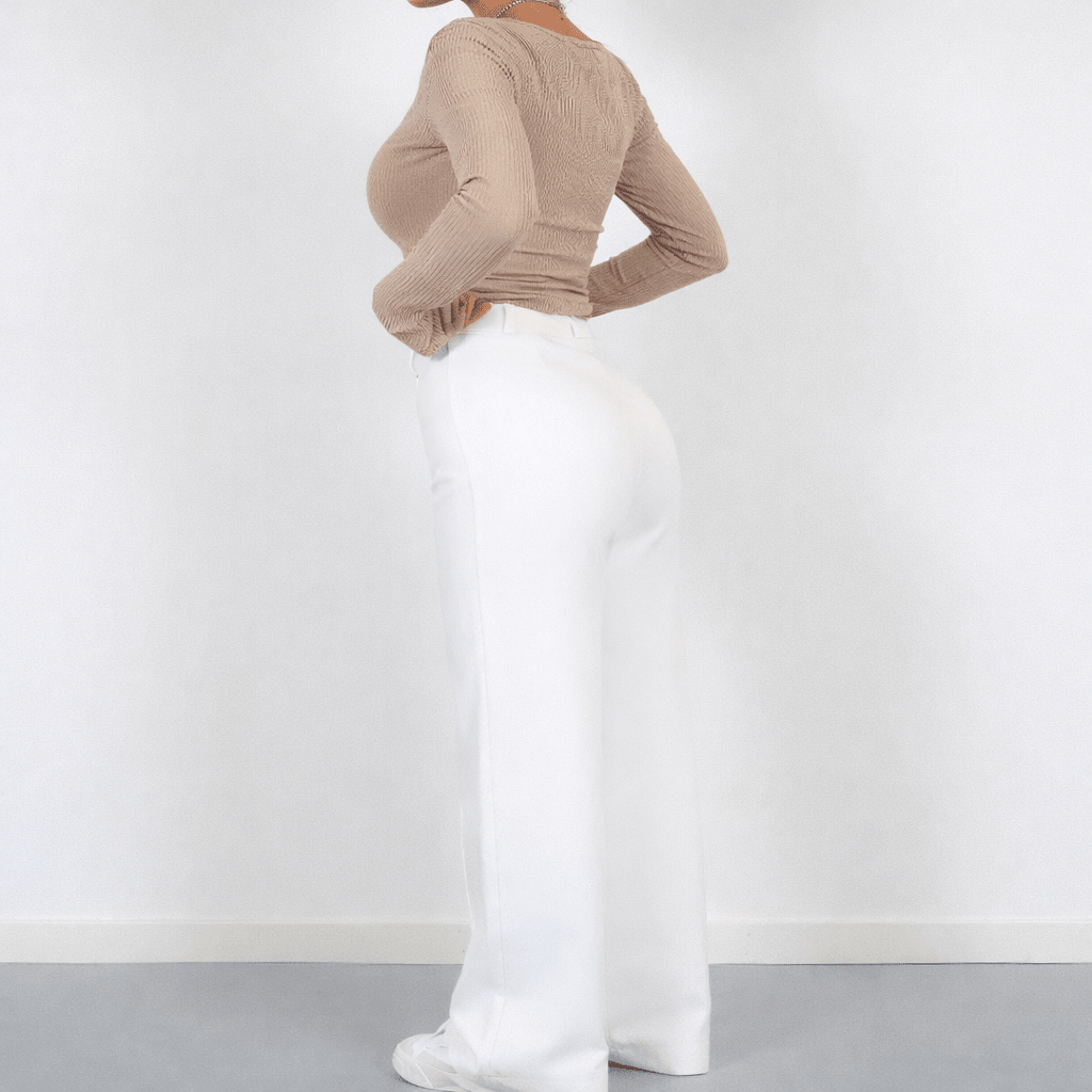 Wide Leg Broek Polyestermix - Miss Madera - Miss Madera