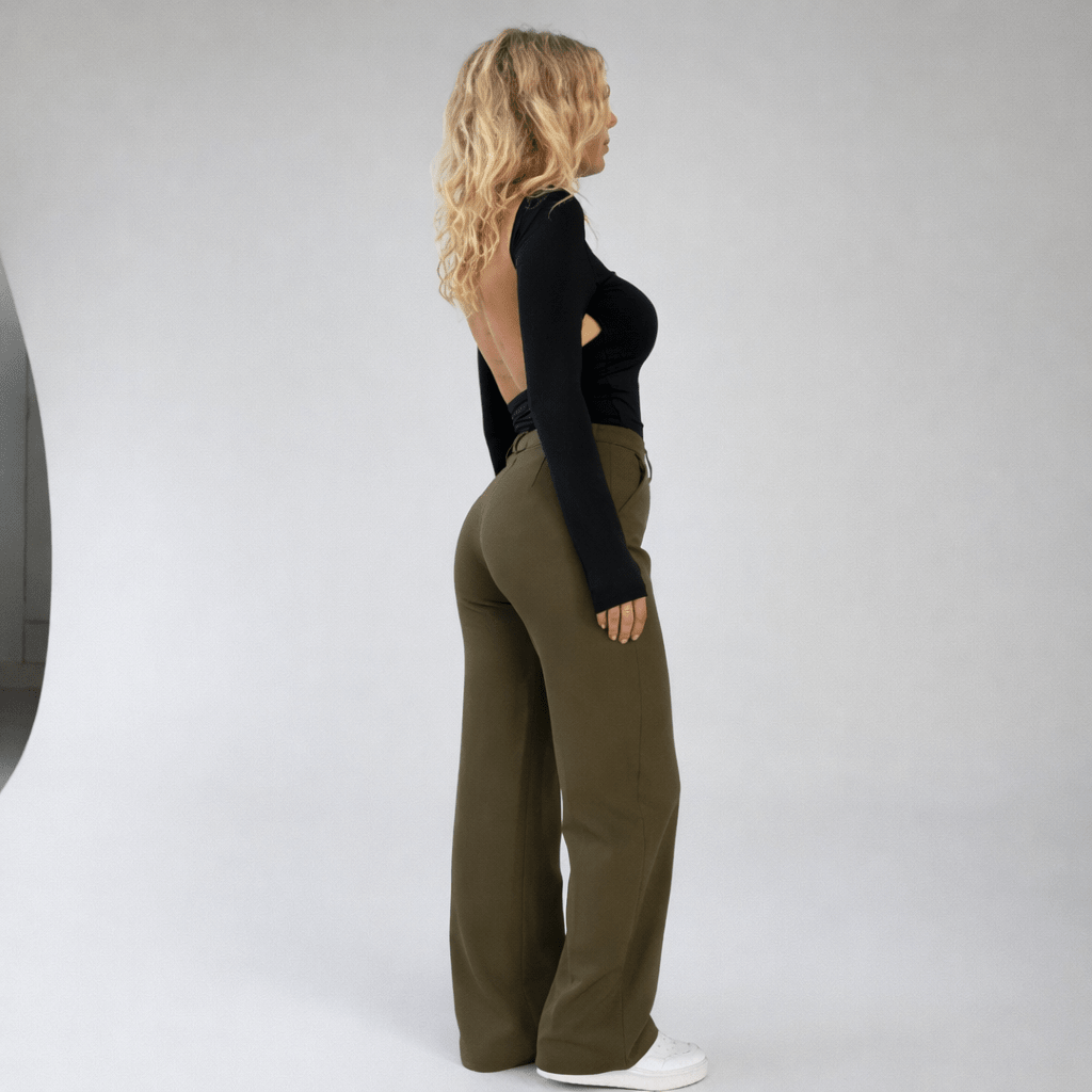 Wide Leg Broek Polyestermix - Miss Madera - Miss Madera