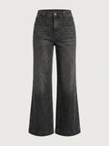 Wide Leg jenas met hoge taille - Miss Madera