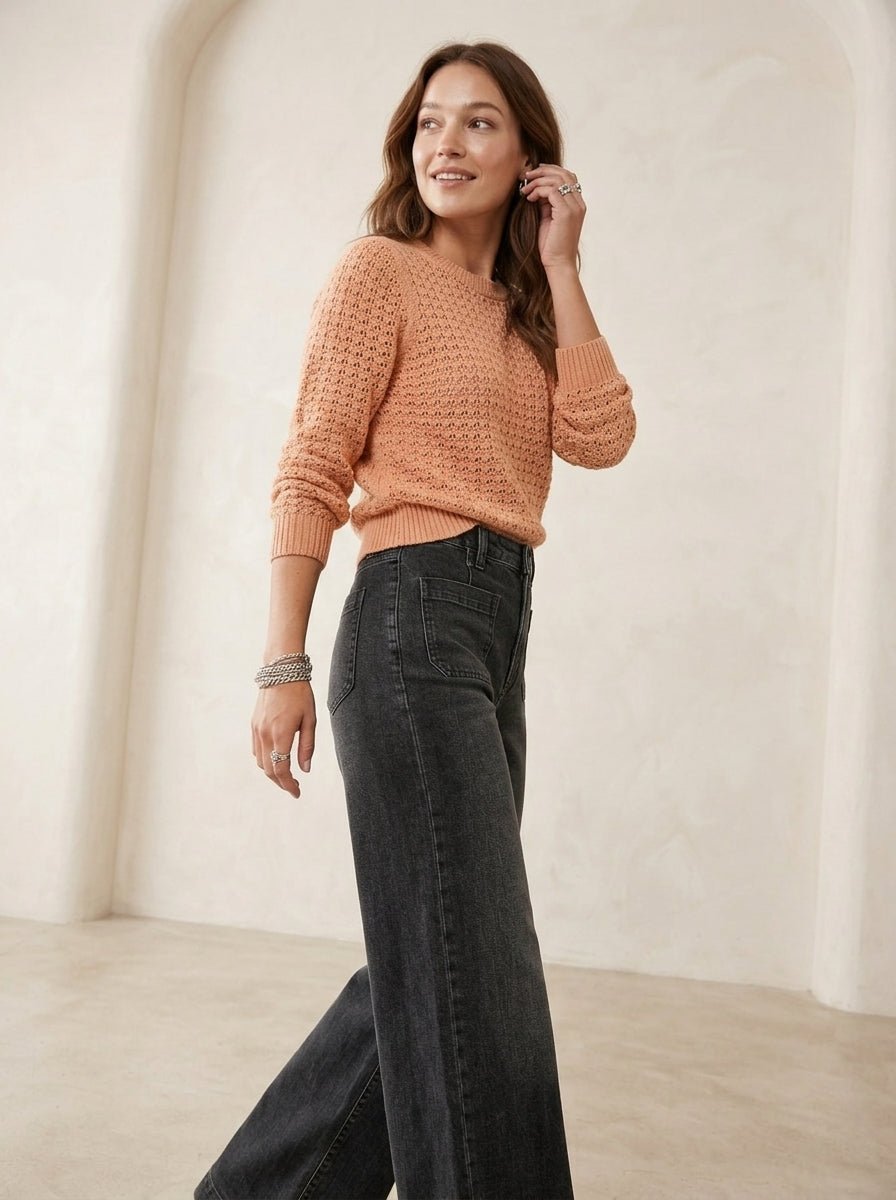 Wide Leg jenas met hoge taille - Miss Madera