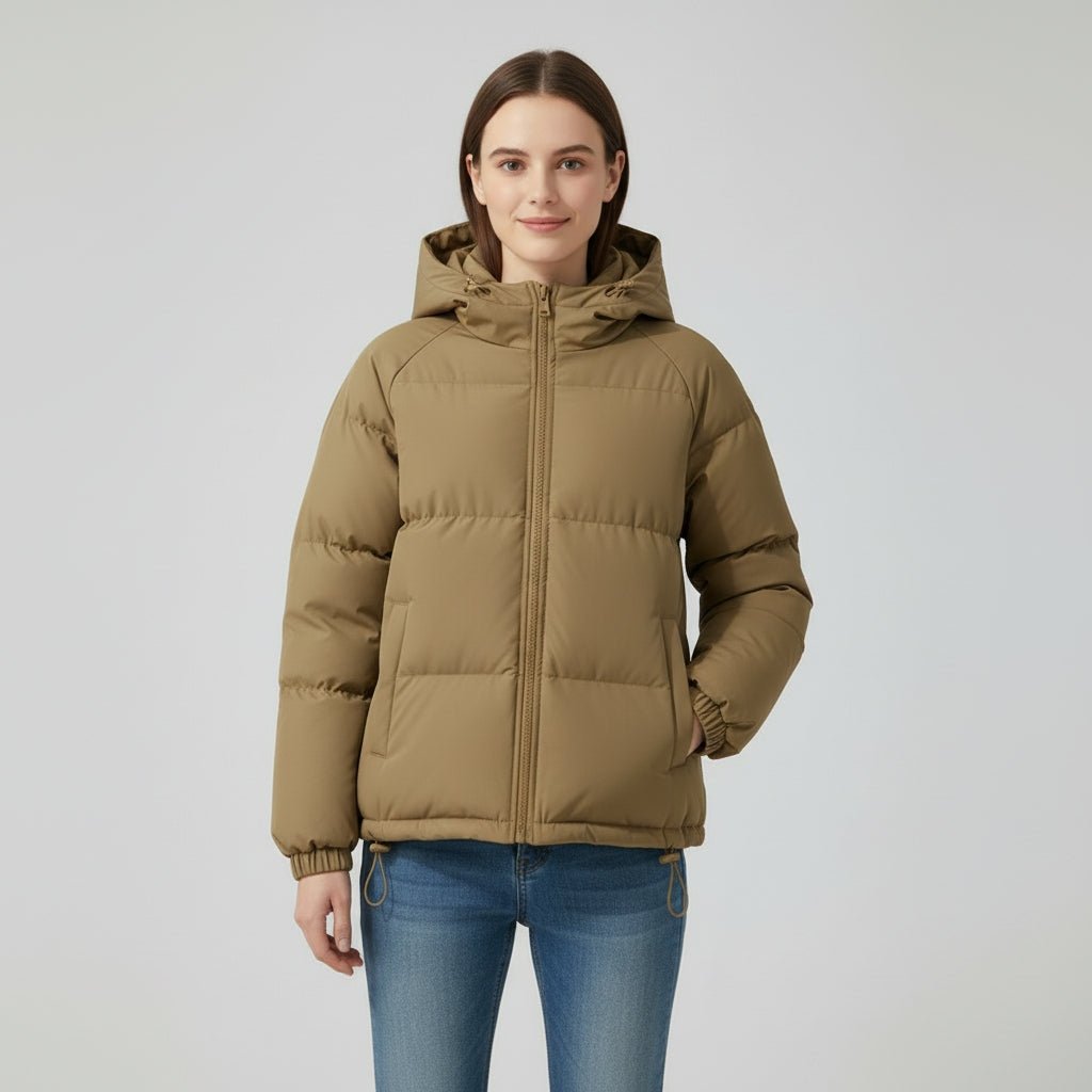 Winterjas Dames Getailleerd Gewatteerd Capuchon – Winter | Miss Madera - Miss Madera MIS-81RJK5