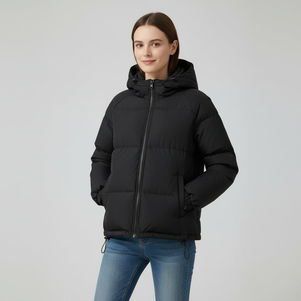 Winterjas Dames Getailleerd Gewatteerd Capuchon – Winter | Miss Madera - Miss Madera MIS-4JFW3W