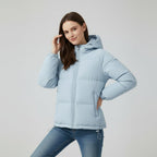 Winterjas Dames Getailleerd Gewatteerd Capuchon – Winter | Miss Madera - Miss Madera MIS-V911FT