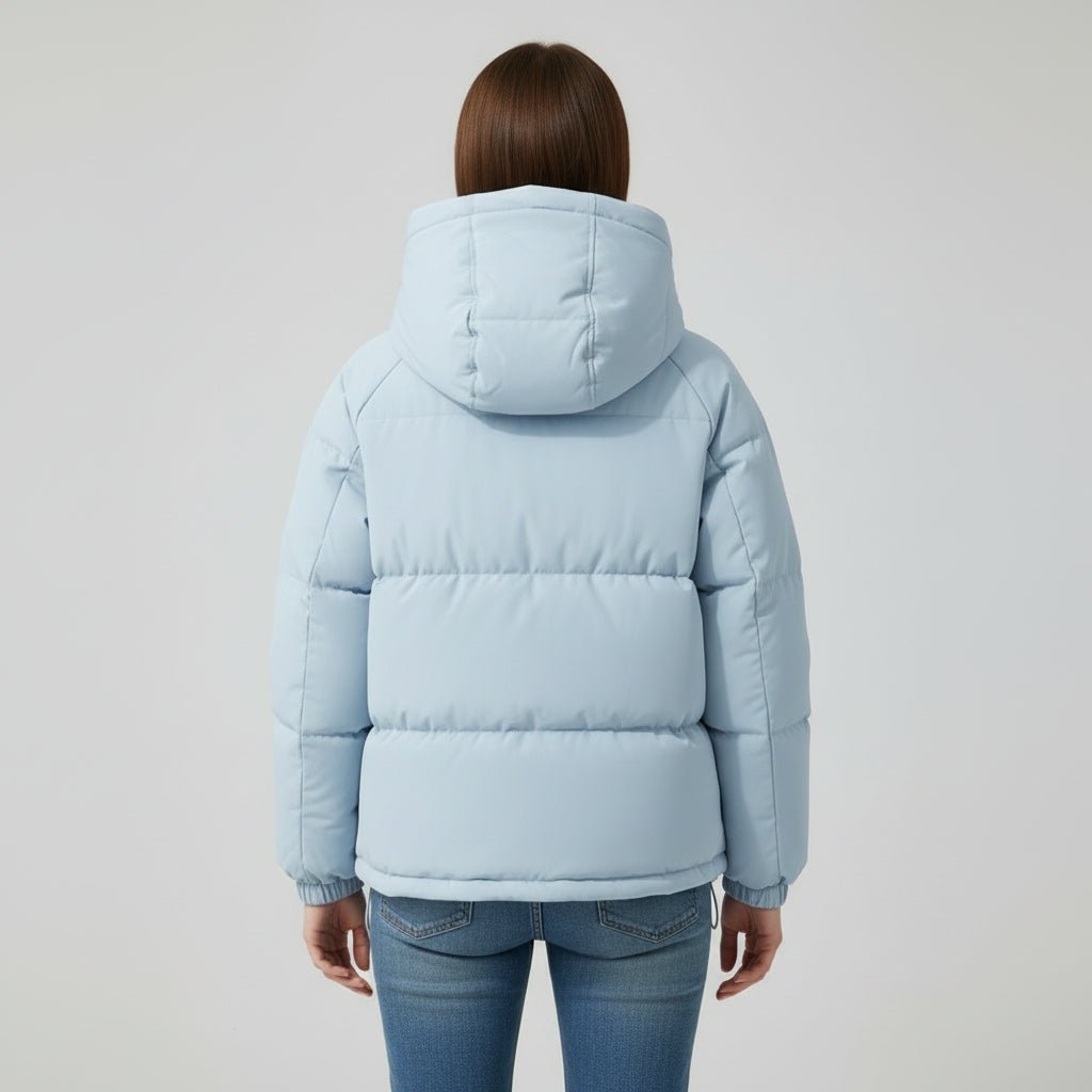 Winterjas Dames Getailleerd Gewatteerd Capuchon – Winter | Miss Madera - Miss Madera MIS-V911FT