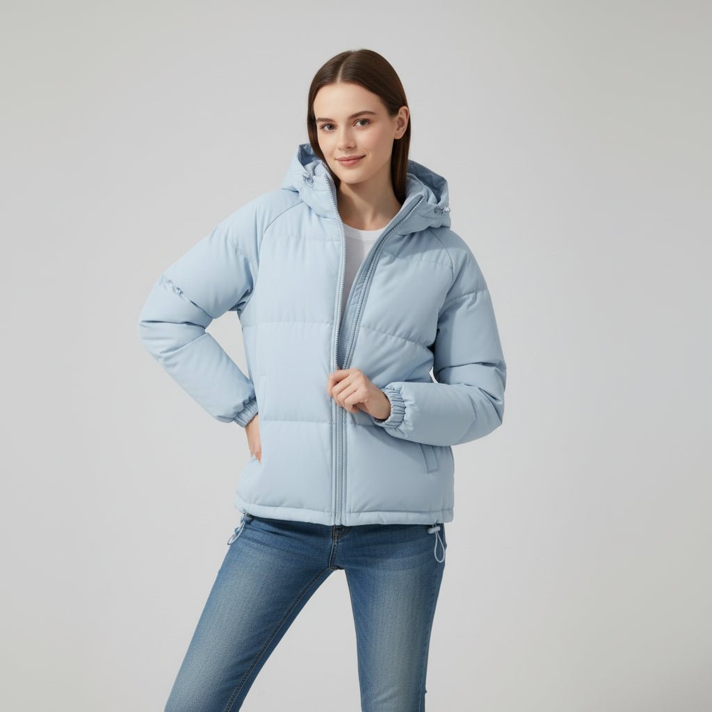 Winterjas Dames Getailleerd Gewatteerd Capuchon – Winter | Miss Madera - Miss Madera MIS-81RJK5