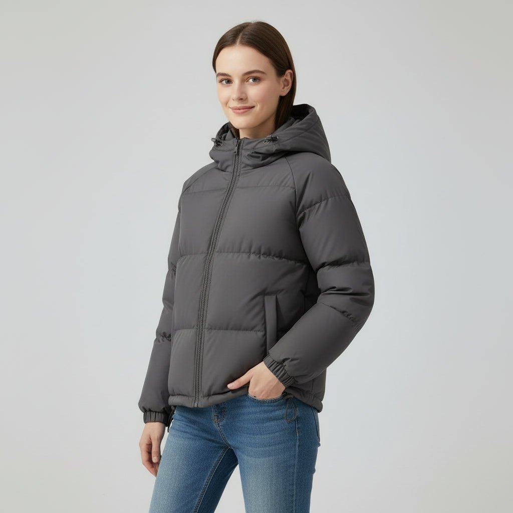 Winterjas Dames Getailleerd Gewatteerd Capuchon – Winter | Miss Madera - Miss Madera MIS-81RJK5