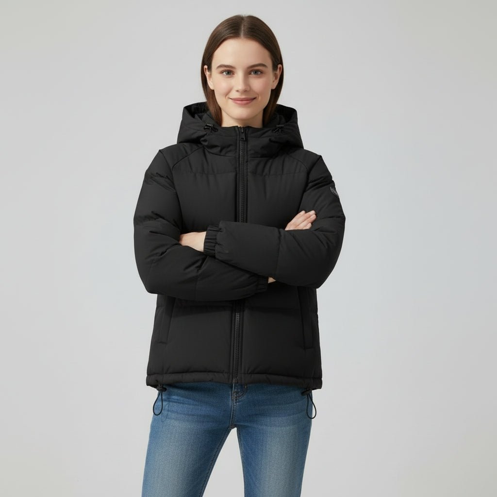 Winterjas Dames Getailleerd Gewatteerd Capuchon – Winter | Miss Madera - Miss Madera MIS-4JFW3W