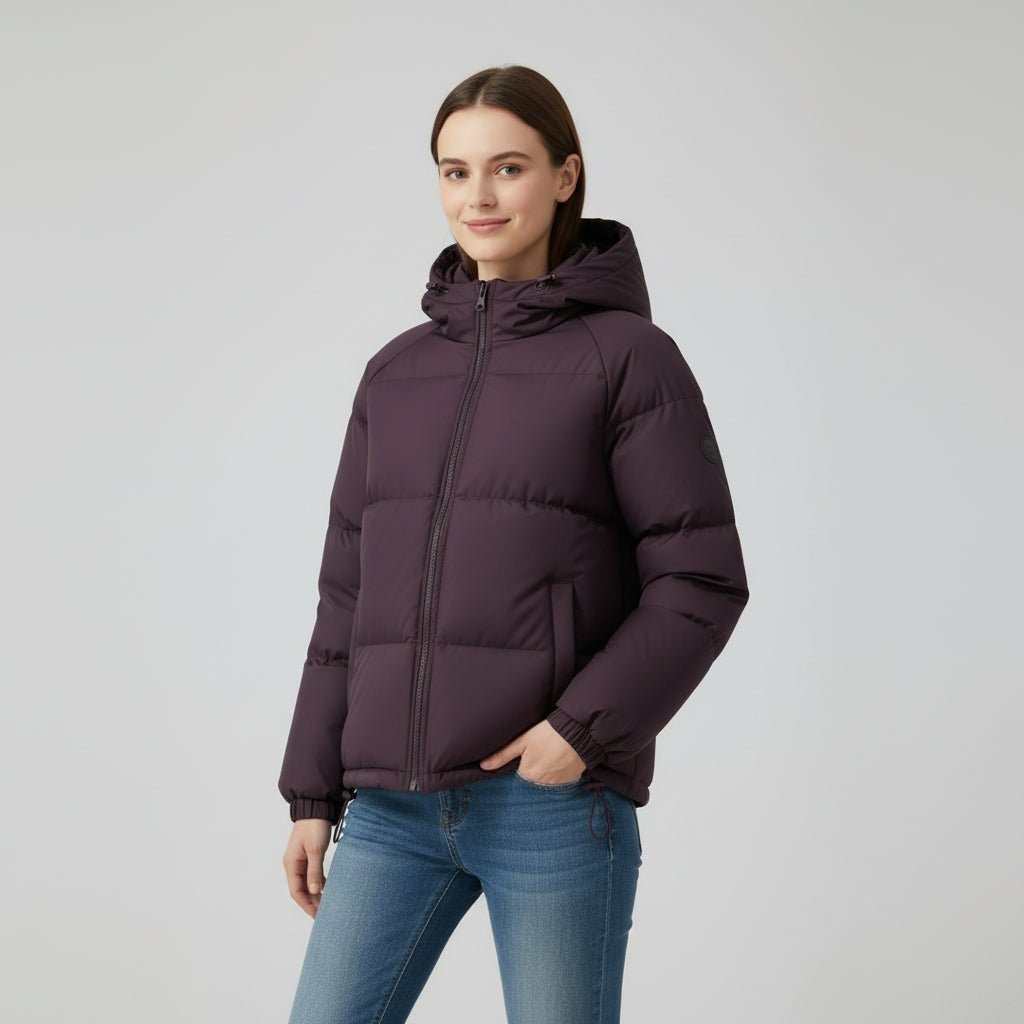 Winterjas Dames Getailleerd Gewatteerd Capuchon – Winter | Miss Madera - Miss Madera MIS-CAVGKW