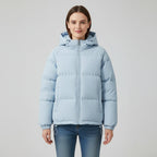 Winterjas Dames Getailleerd Gewatteerd Capuchon – Winter | Miss Madera - Miss Madera MIS-V911FT