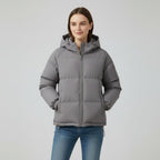 Winterjas Dames Getailleerd Gewatteerd Capuchon – Winter | Miss Madera - Miss Madera MIS-EL72SC