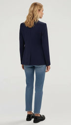 Wollen Blazer Dames | Getailleerd Enkele Knoop - Miss Madera