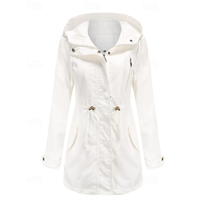 Miss | Jas Dames Utility Capuchon Verstelbare Taille
