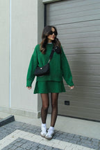 Miss | Tweedelige Set Dames Trui + Rok - Co-ord Set Wol
