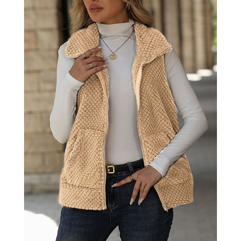 Miss | Bodywarmer Dames Losjes Vallend Ritsdetail Casual